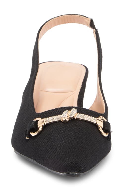 Wild Diva Lounge Aura Bit Slingback Kitten Heel Pump