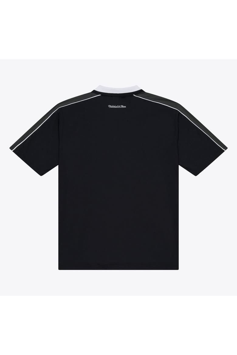 Men's Mitchell & Ness  Black Miami Heat Polo Jersey, Alternate, color, Black