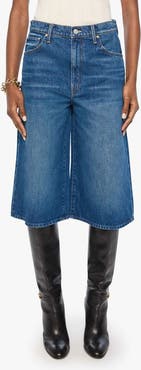 MOTHER The Whole Lot High Waist Wide Leg Shorts