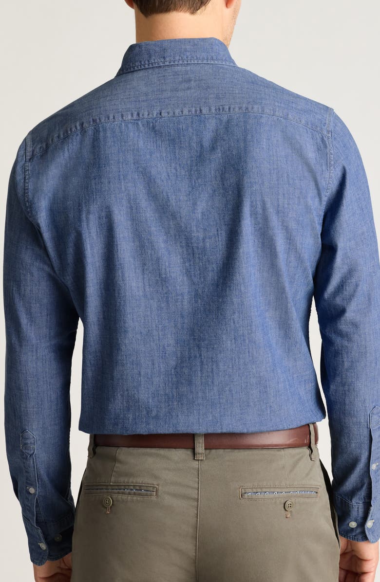 Bonobos Everyday Slim Fit Cotton Chambray Button-Down Shirt, Alternate, color, Light Wash