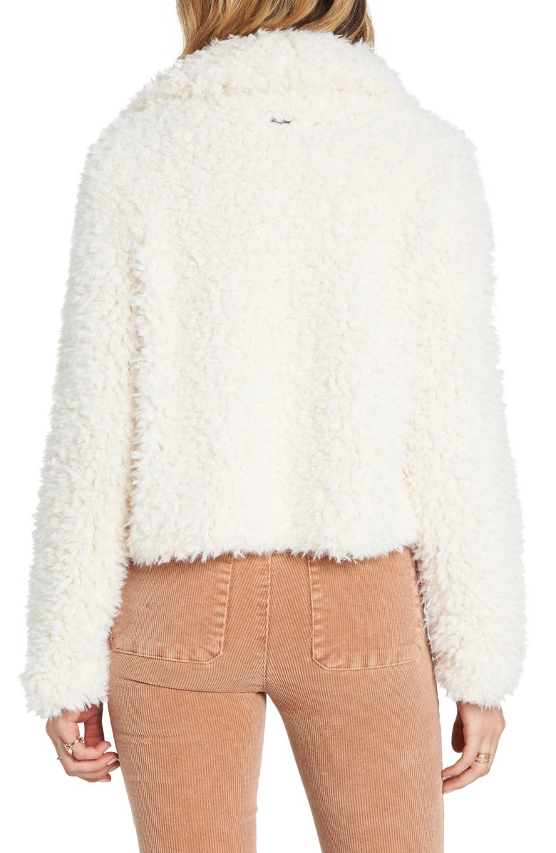 Billabong Fur Keeps Faux Fur Crop Jacket, Alternate, color, 