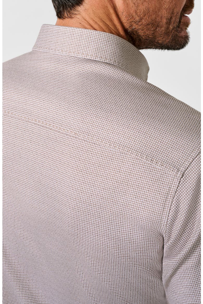 Check Knit Sport Shirt, Alternate, color, CHOCOLATE/ WHITE