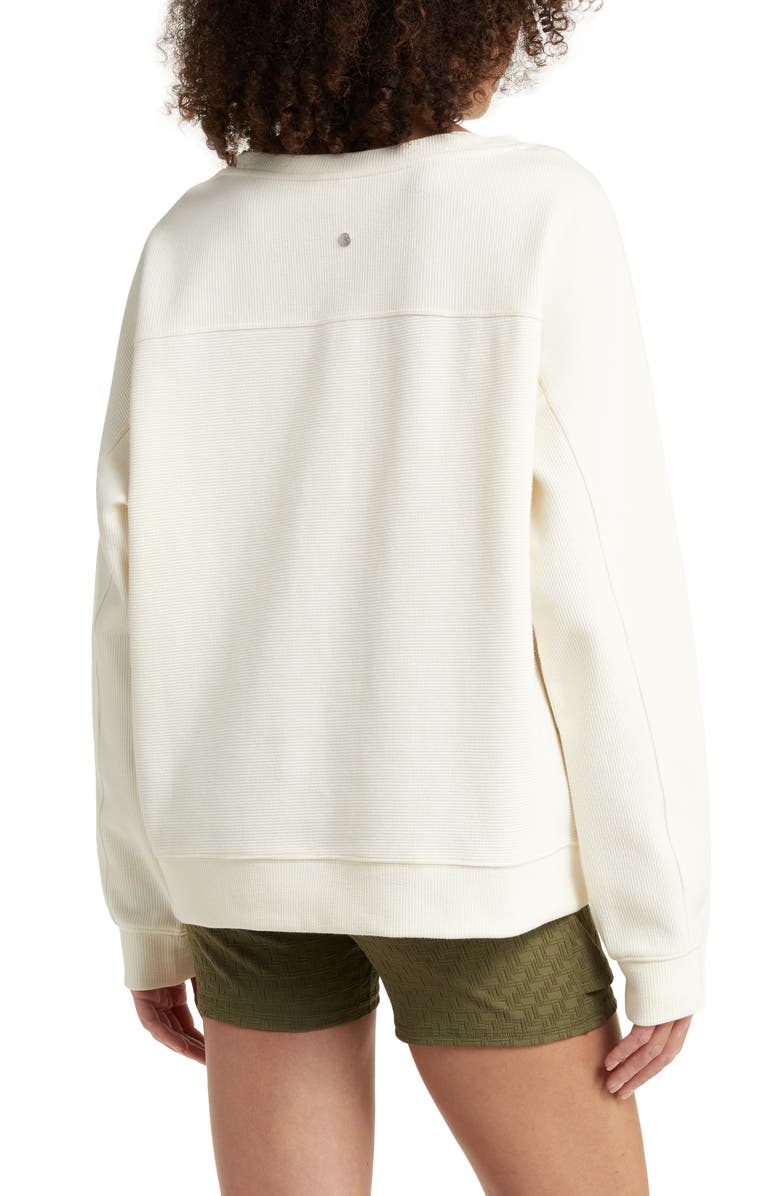 Zella Anya Ottoman Knit Pullover, Alternate, color, Ivory Egret