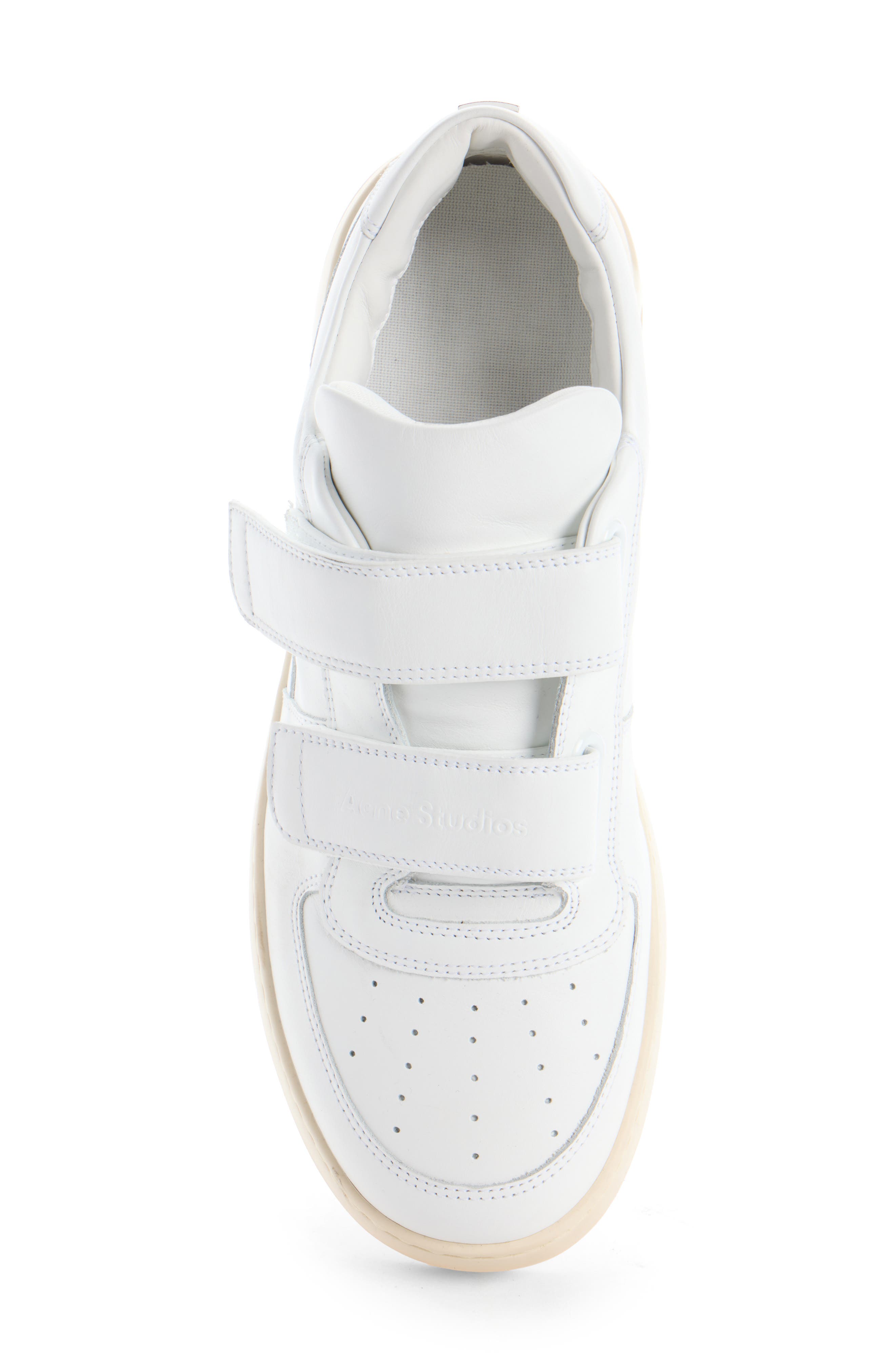 Acne Studios Steffey U Friend Low Top Sneaker, Alternate, color, Optic White/ Ecru