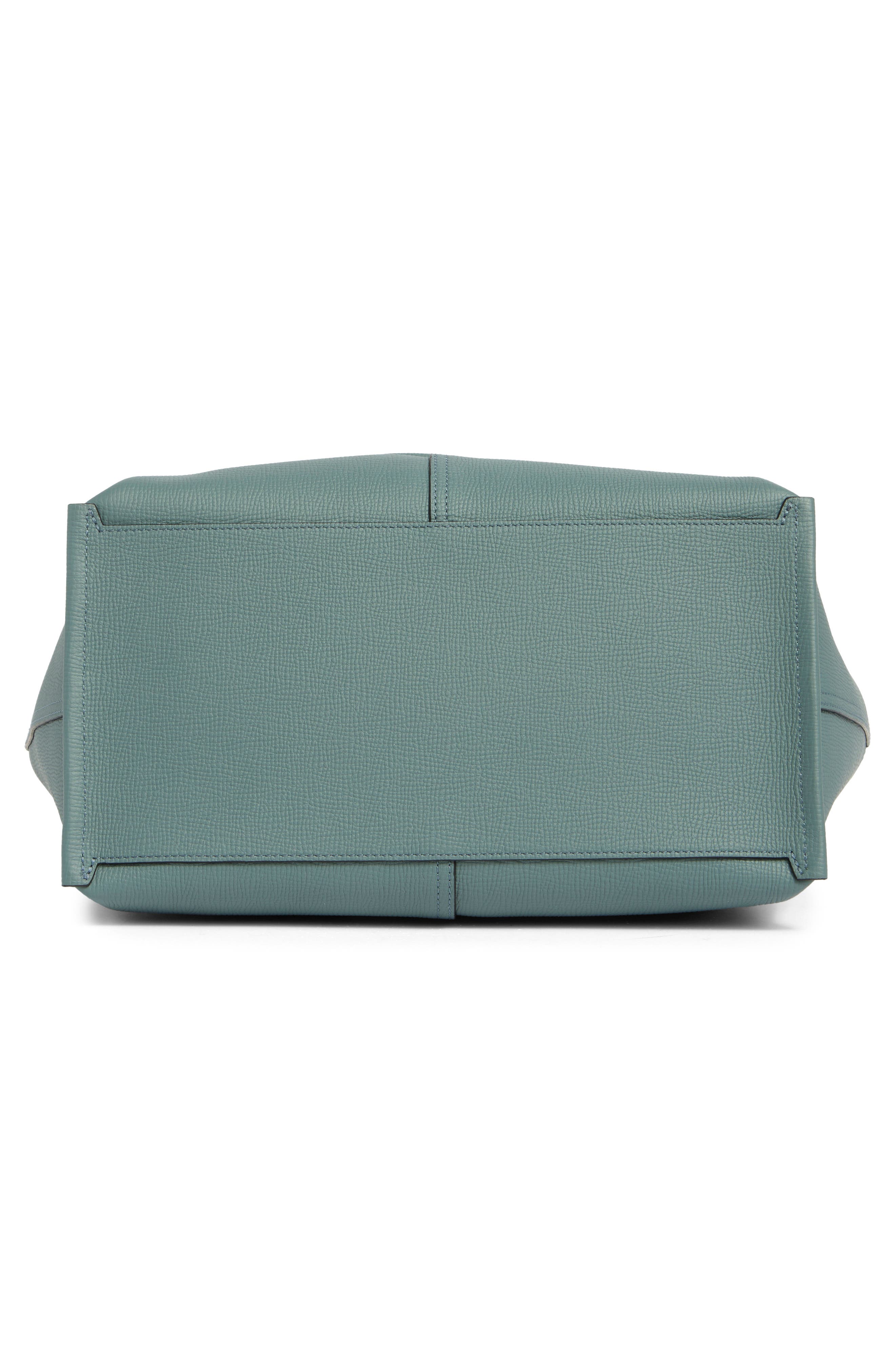 Longchamp Large Mailbox Leather Top Handle Bag, Alternate, color, Sage