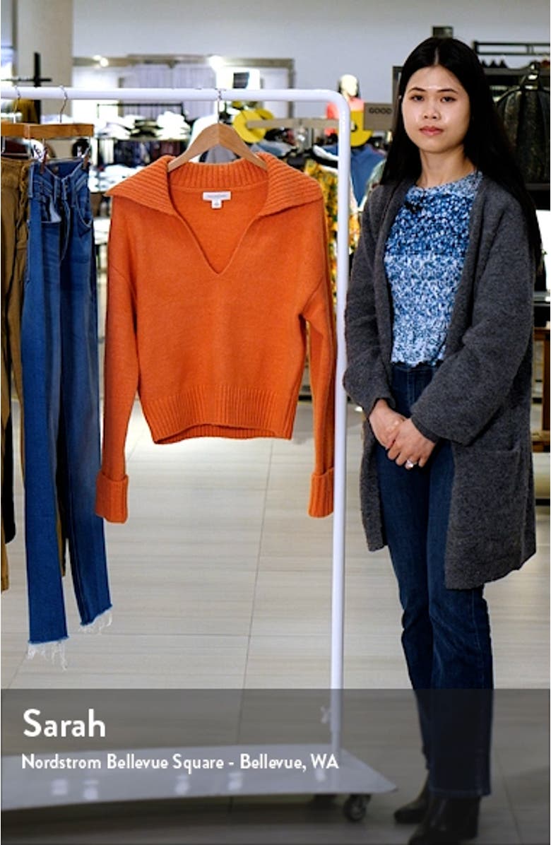 Oversize Johnny Collar Sweater, sales video thumbnail