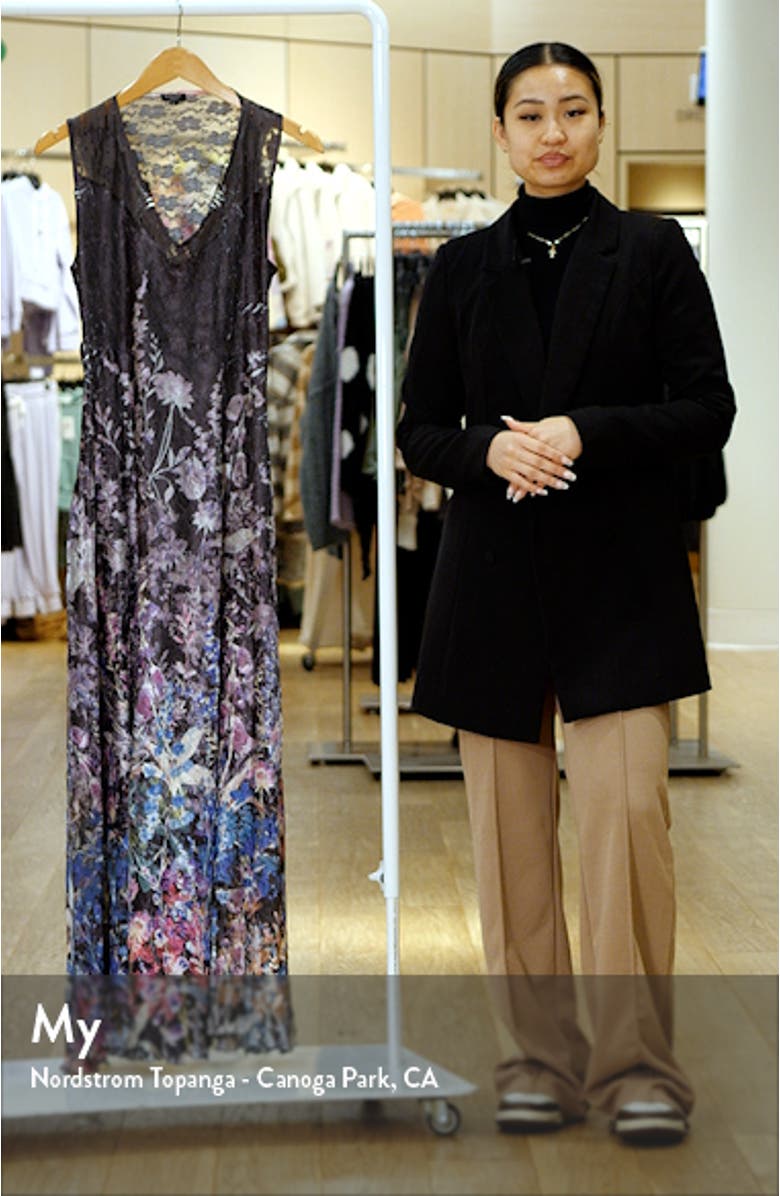 Lace-Up Back Charmeuse Gown, sales video thumbnail