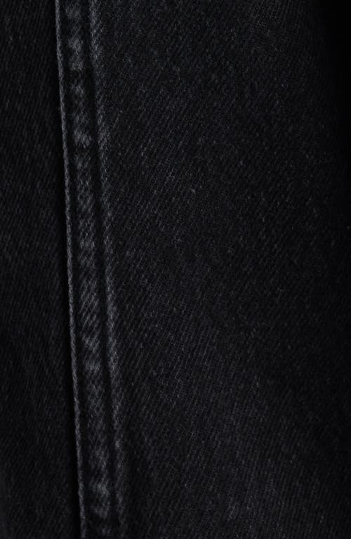 Hidden Jeans Stud Detail Denim Trucker Jacket In Black