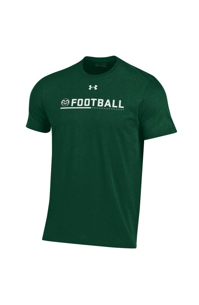 Under Armour Men's Under Armour Green Colorado State Rams 2022 Sideline Football Performance Cotton T-Shirt, Alternate, color, 