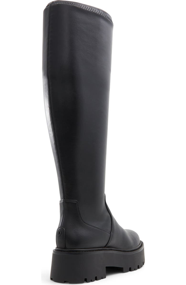 ALDO Carelden Knee High Platform Boot, Alternate, color, Black