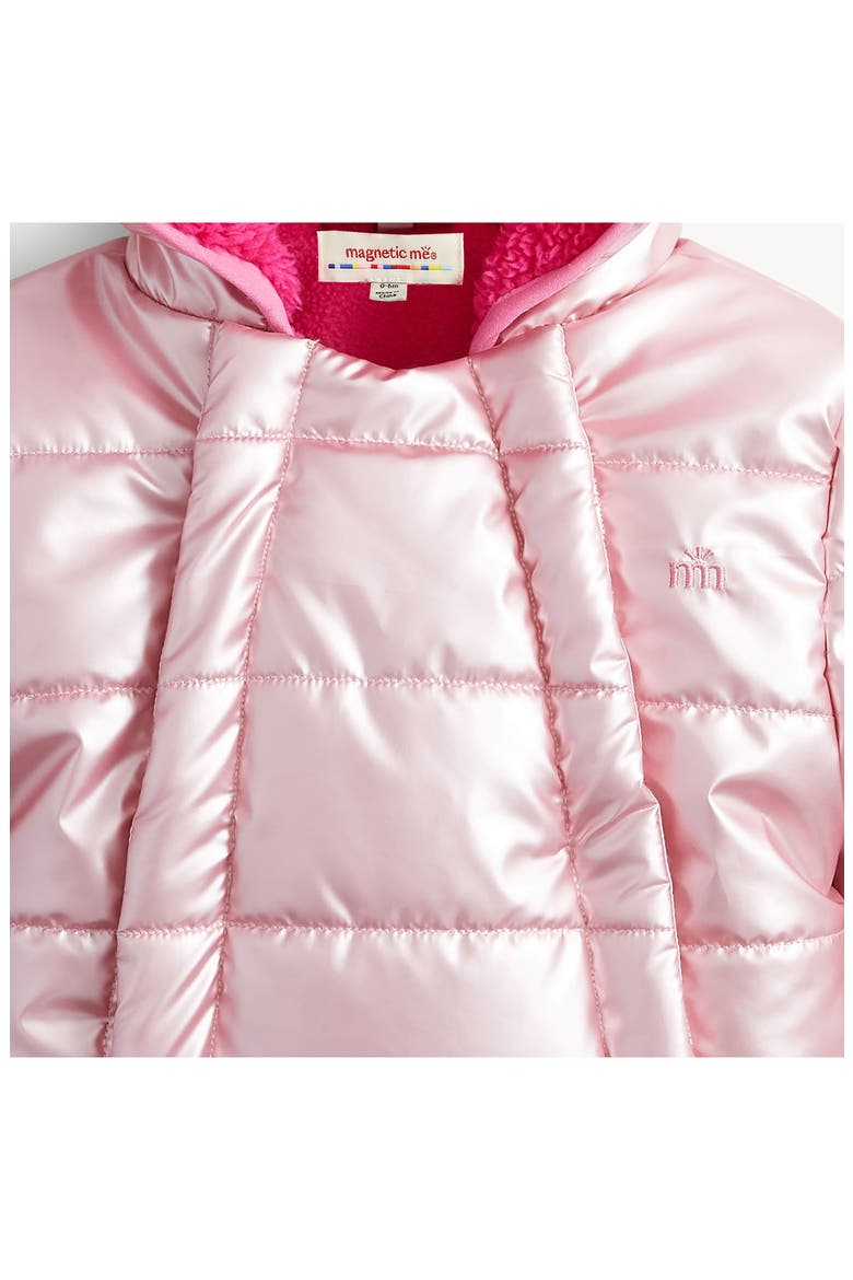 Kids' Metallic Puffer Pram, Alternate, color, PINK