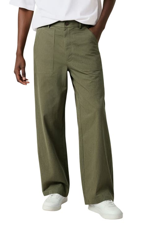 Army Wide Leg Pants