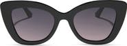 DIFF Melody 52mm Polarized Gradient Cat Eye Sunglasses
