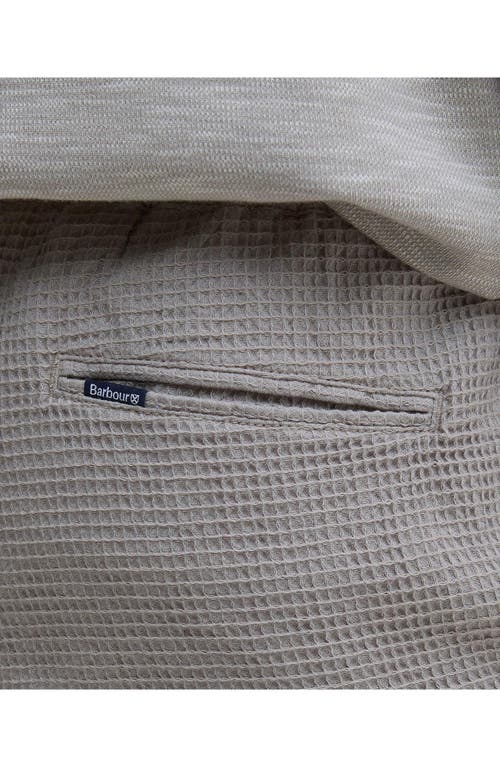 Barbour Sandwood Waffle Stitch Shorts In Gray