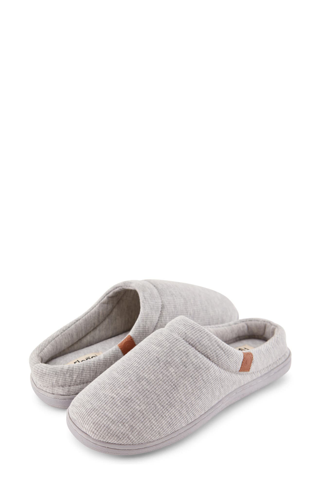 FLOOPI Sydney Ribbed Slipper, Alternate, color, Grey