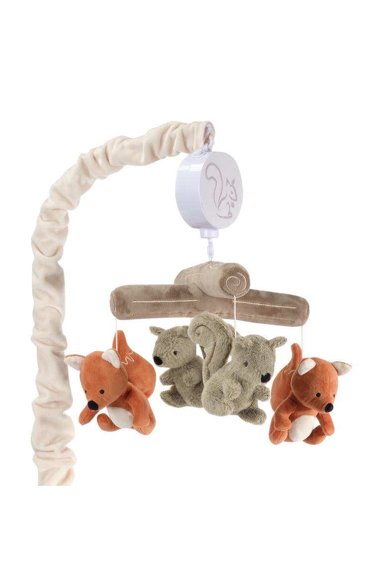 Treetop Fox & Squirrel Woodland Musical Baby Crib Mobile Soother Toy, Main, color, Multicolor