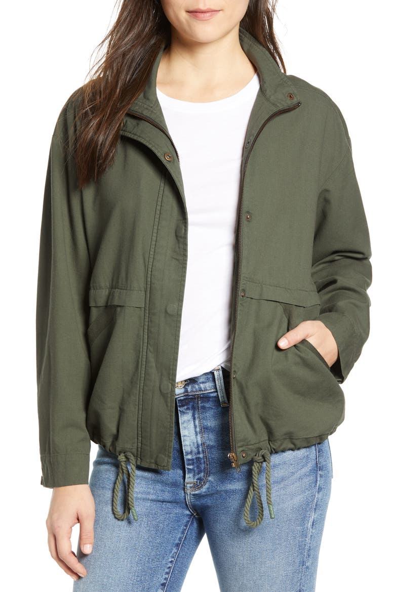 Utility Jacket, Main, color, GREEN BEETLE