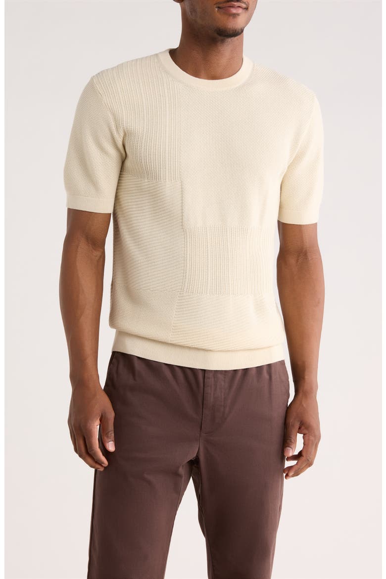 Sweater T-Shirt, Main, color, CREAM TEXTURED