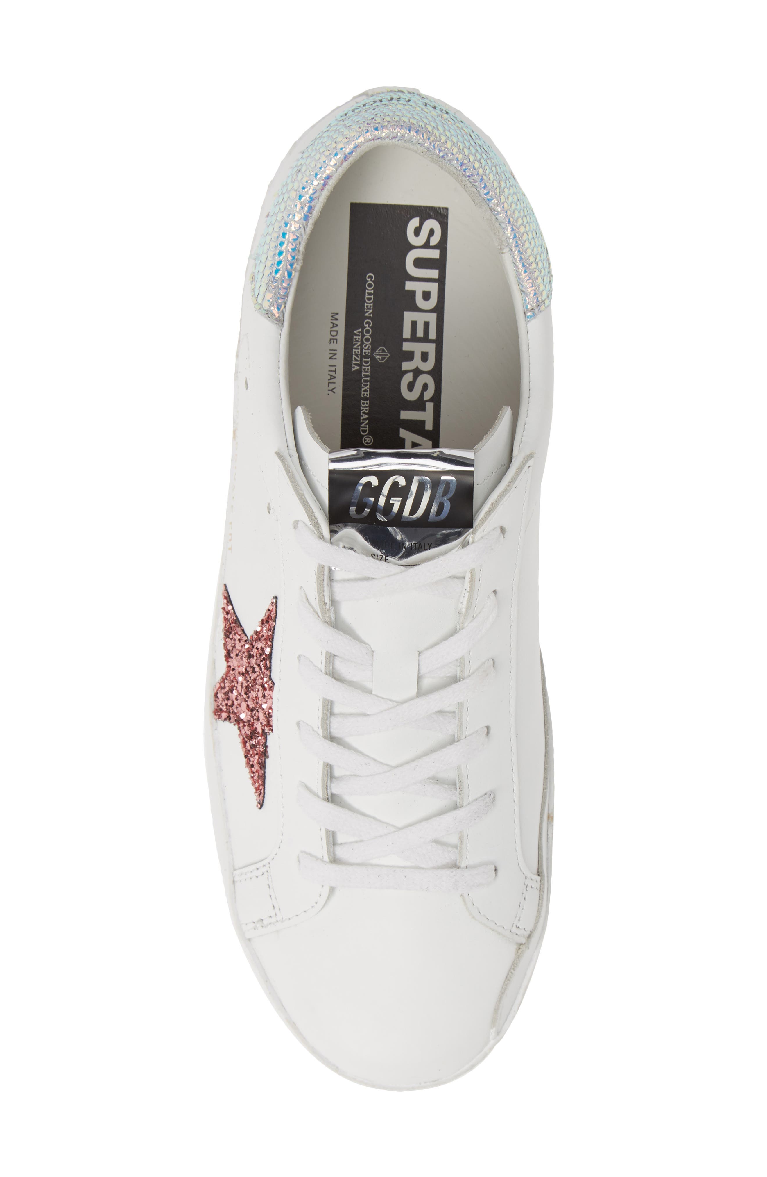 Golden Goose Superstar Glitter Low Top Sneaker, Alternate, color, 