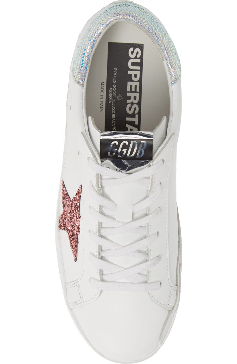 Golden Goose Superstar Glitter Low Top Sneaker, Alternate, color,