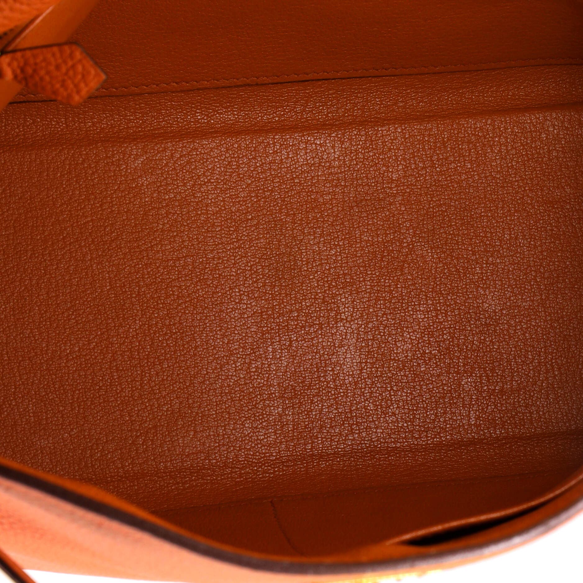 Kelly Handbag Orange Togo with Gold Hardware 28, Alternate, color, Brown