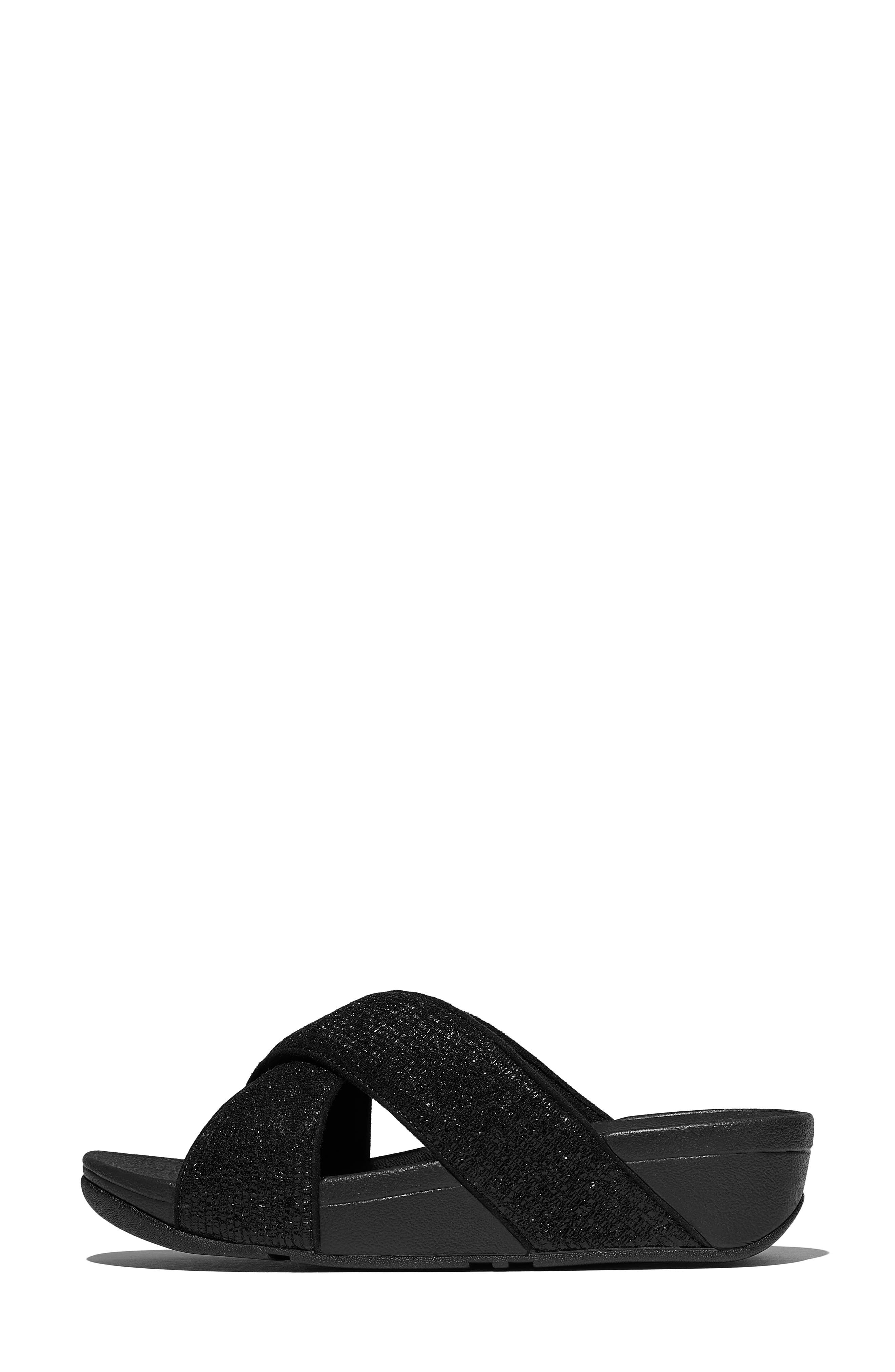 Lulu Crinkled Shimmer Sandal - image 2