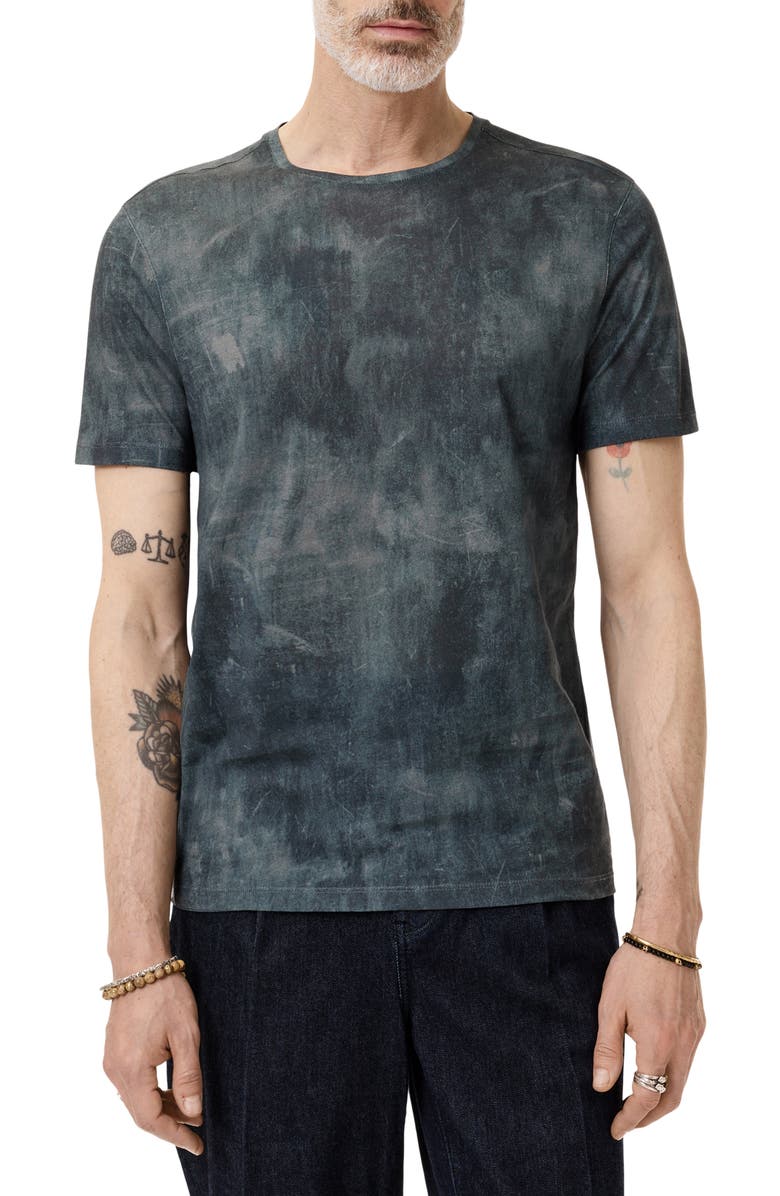 John Varvatos Cotton Crewneck T-Shirt, Main, color, Lake Blue