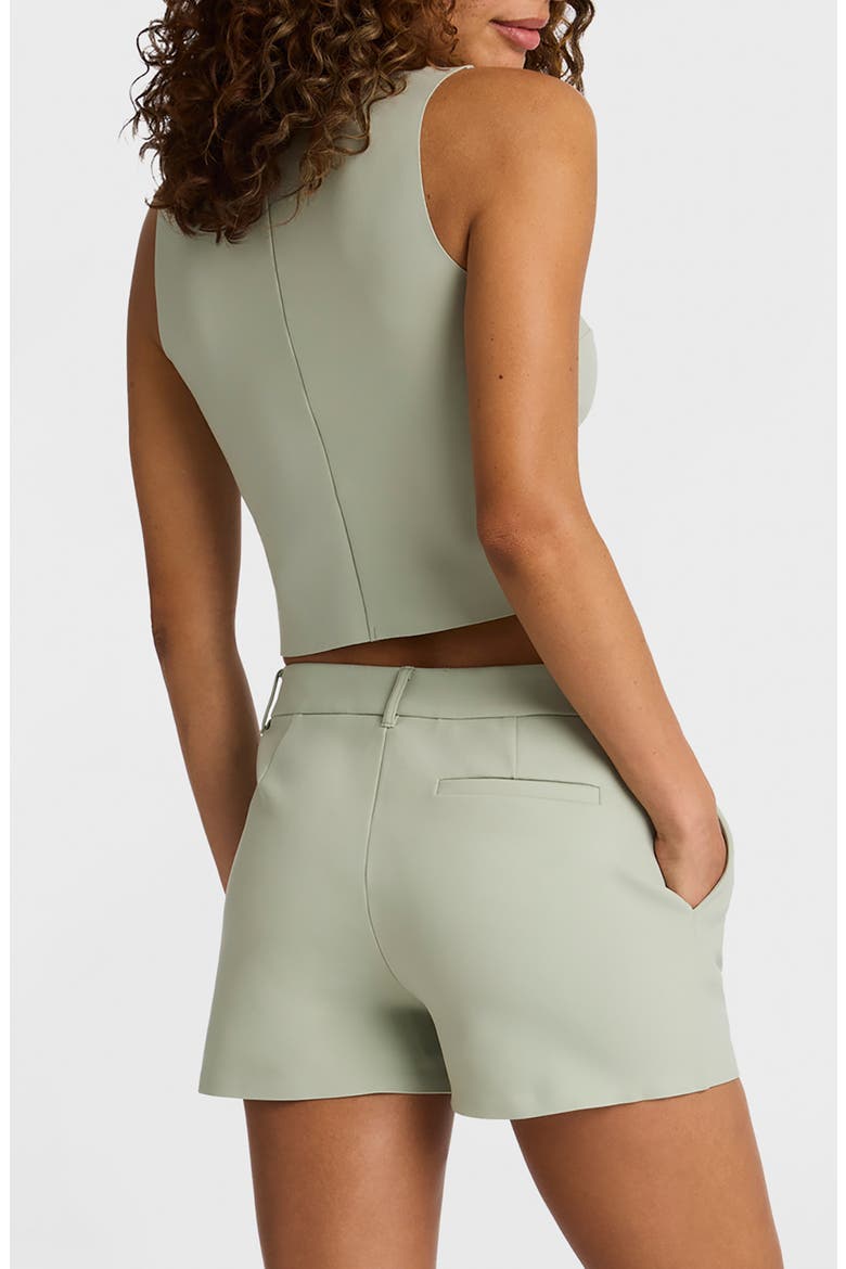 Neoprene Sleeveless Shell Top, Alternate, color, PISTACHIO