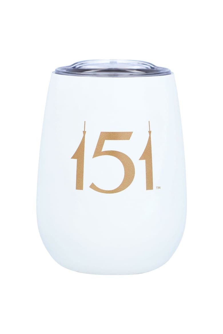 151st Kentucky Derby 12oz. Stemless Wine Tumbler, Main, color, White