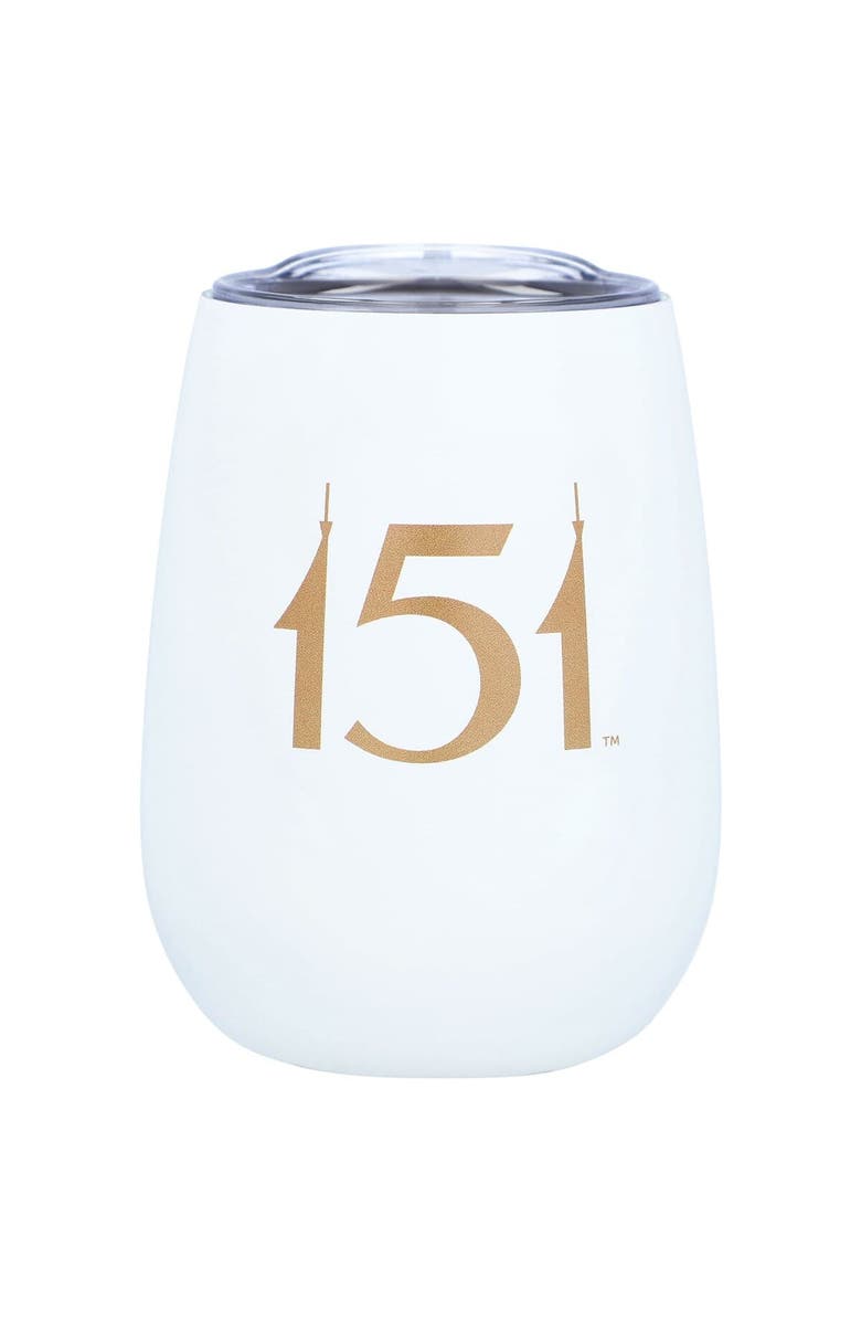 ATLANTIC GROUP DISTRIBUTION 151st Kentucky Derby 12oz. Stemless Wine Tumbler, Main, color, White