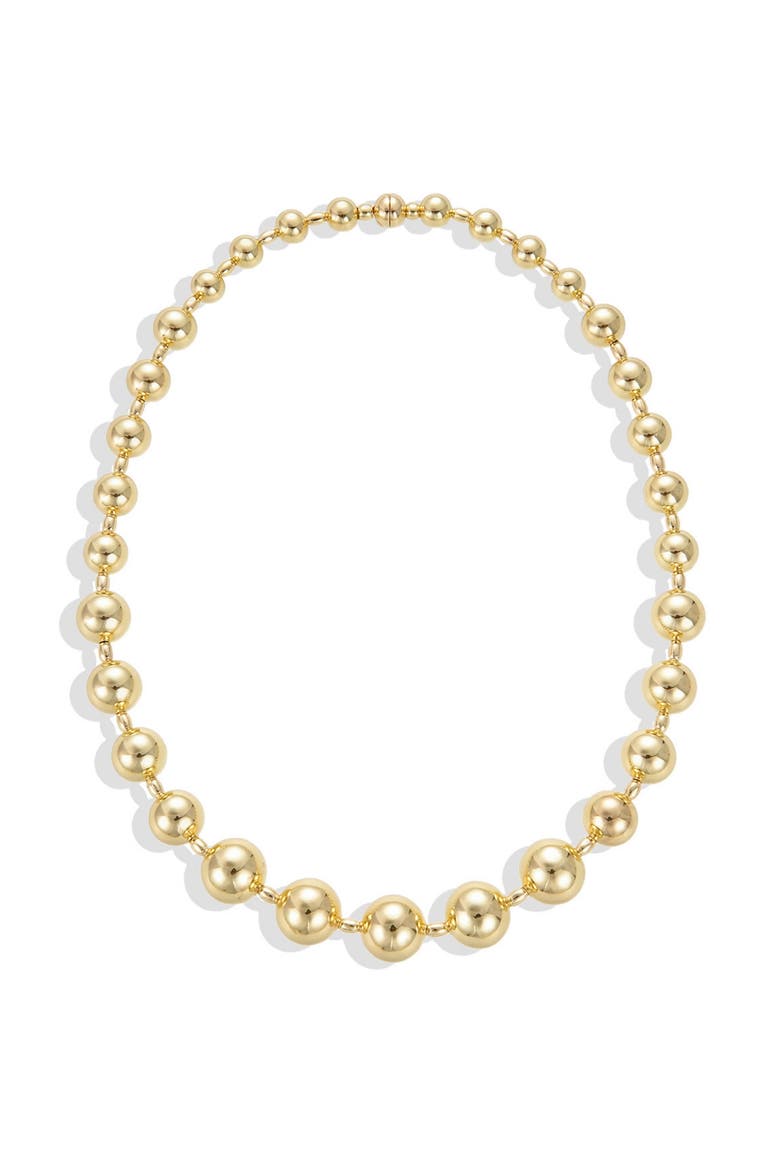 Sienna Graduated Beaded Necklace, Main, color, Gold