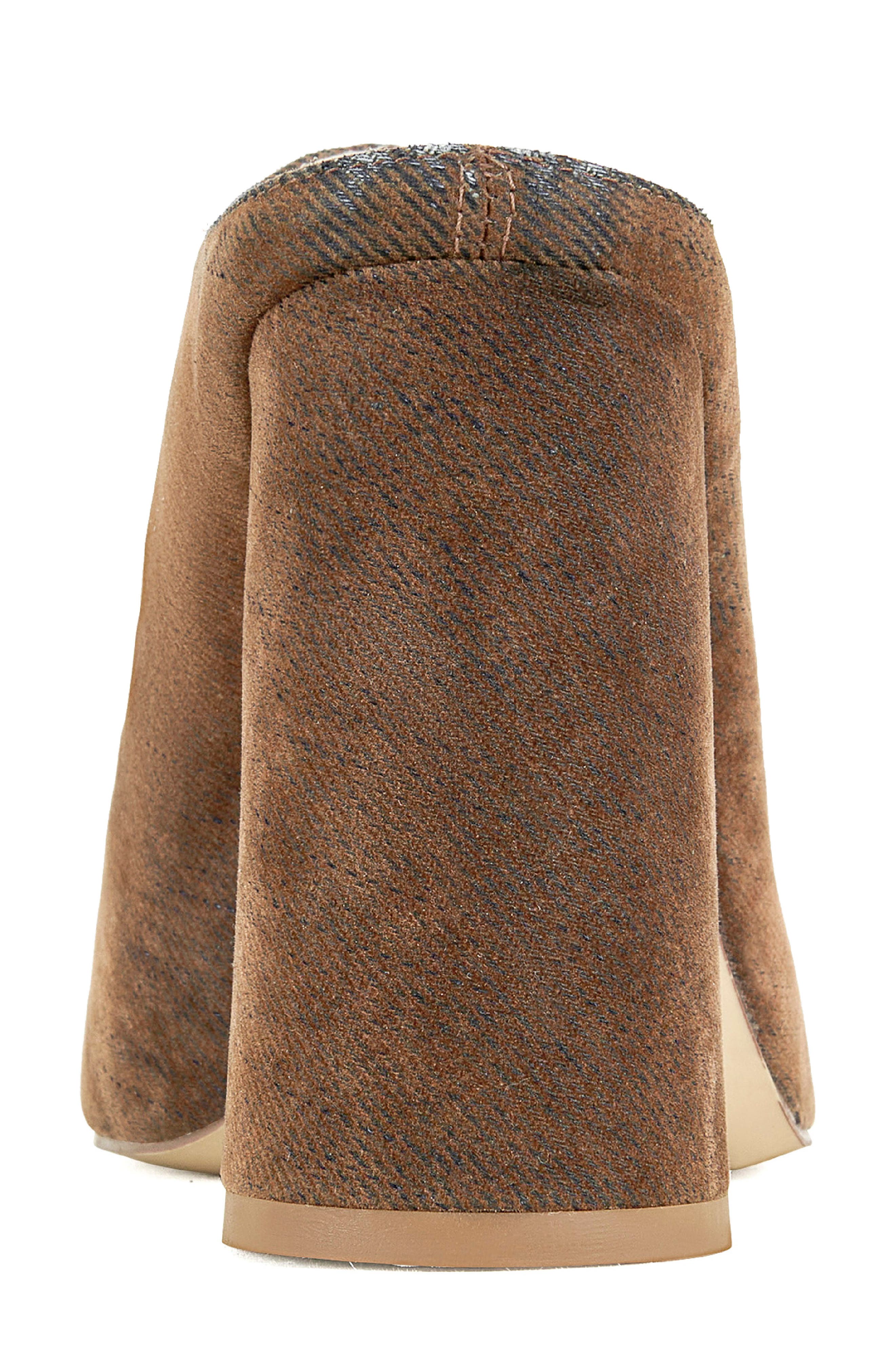 AZALEA WANG Florea Block Heel Clog, Alternate, color, Brown