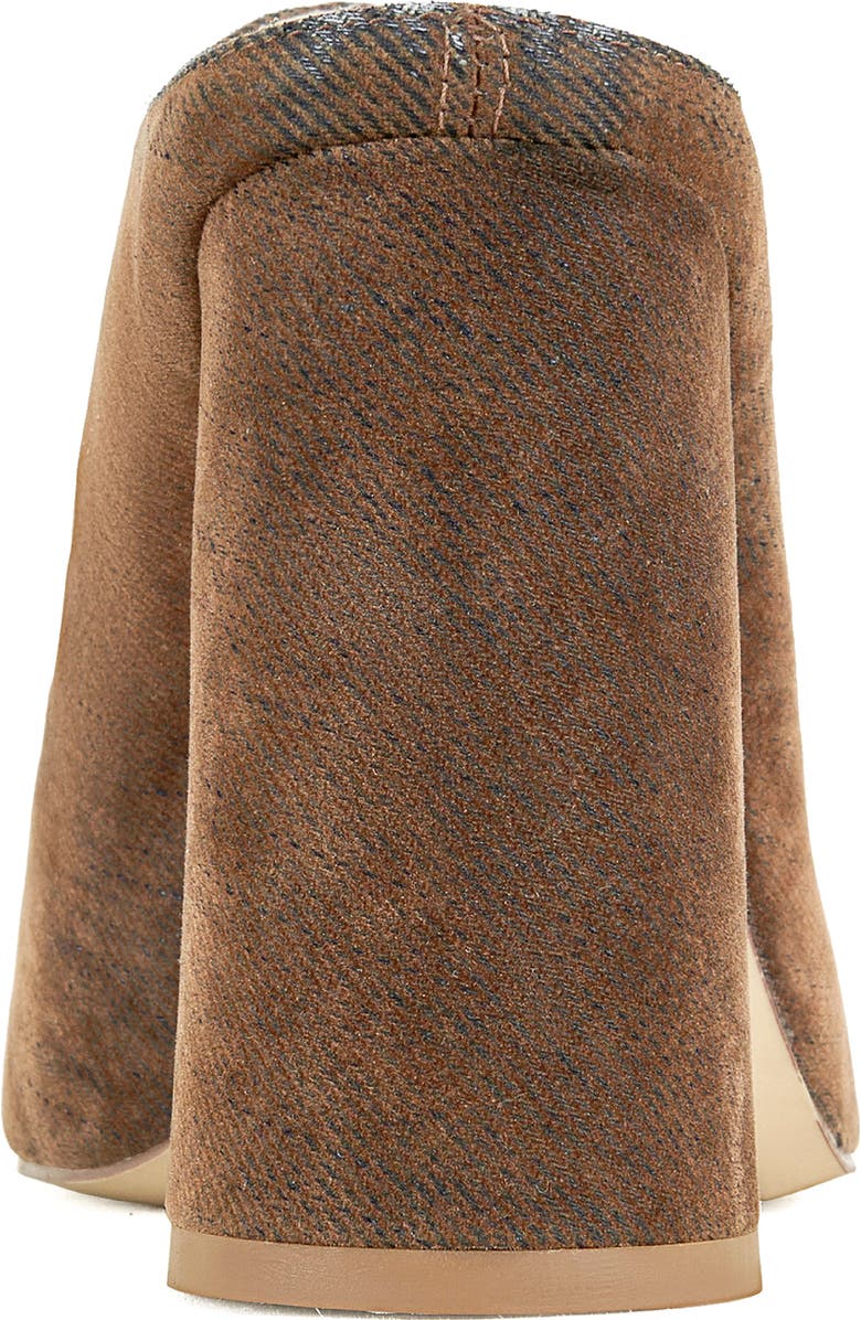 AZALEA WANG Florea Block Heel Clog, Alternate, color, Brown