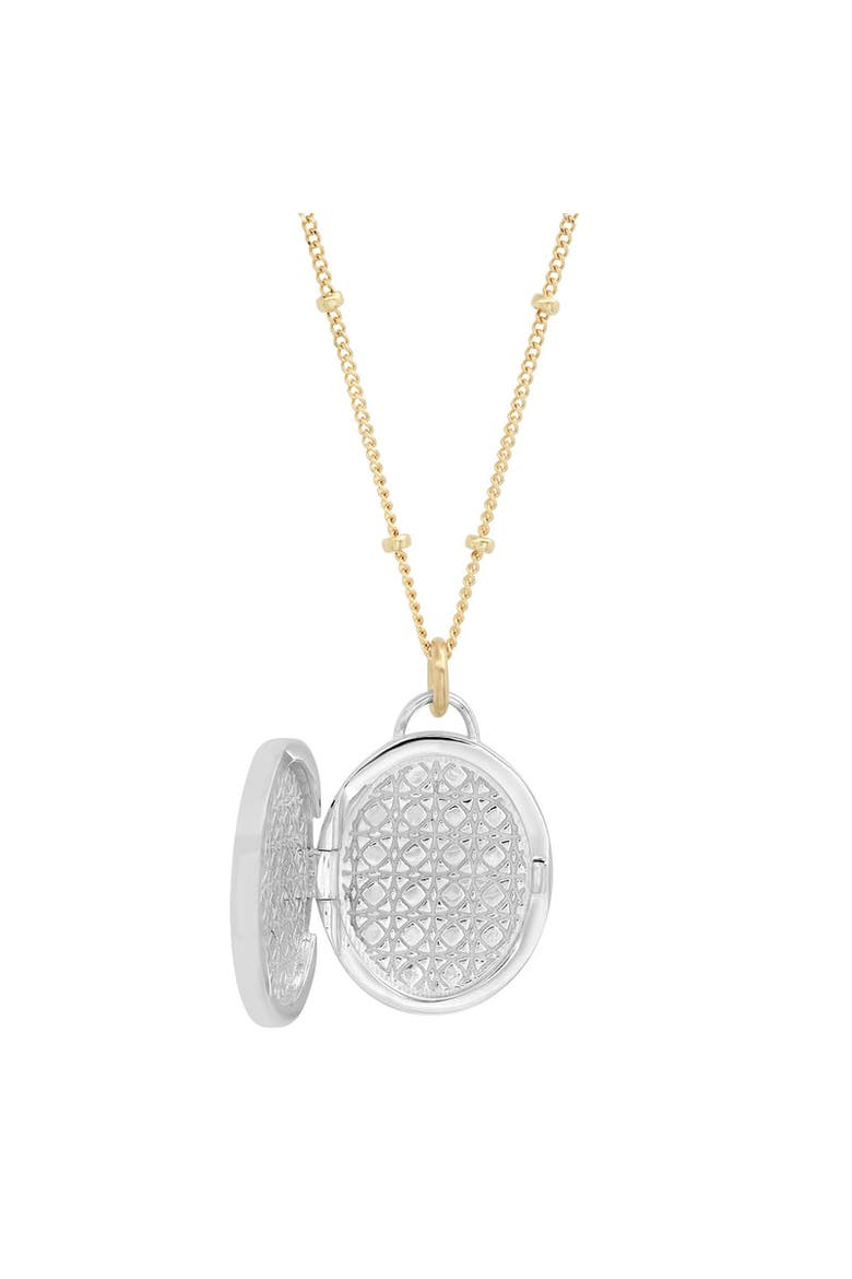 "LOVE LOCKET" OVAL PENDANT, Alternate, color, SILVER