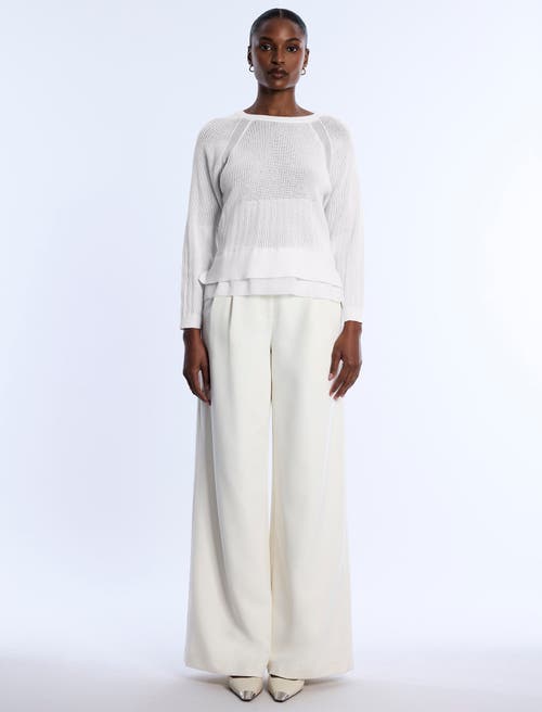 Bcbg Pointelle Knit Sweater