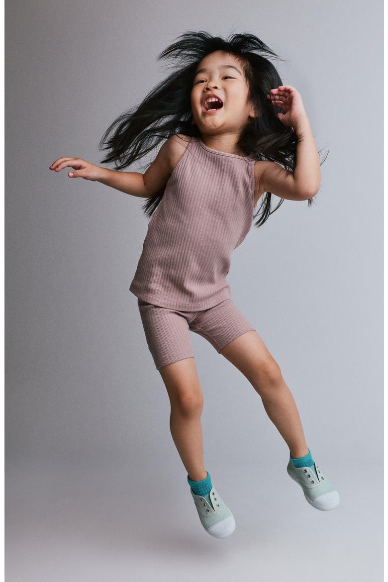 Kids' Brooklyn Rib Bike Shorts, Alternate, color, PLUM TAUPE