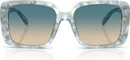 COACH 54mm Square Gradient Sunglasses