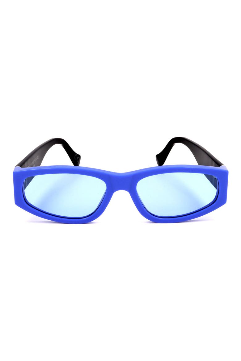 53mm Square Sunglasses, Main, color, BLUE