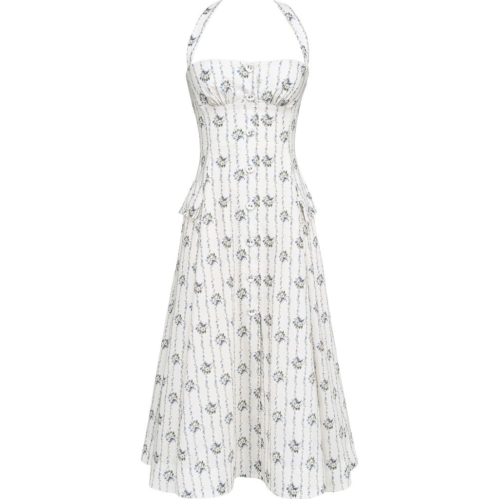 House Of Cb Claudia Halter Midi Dress