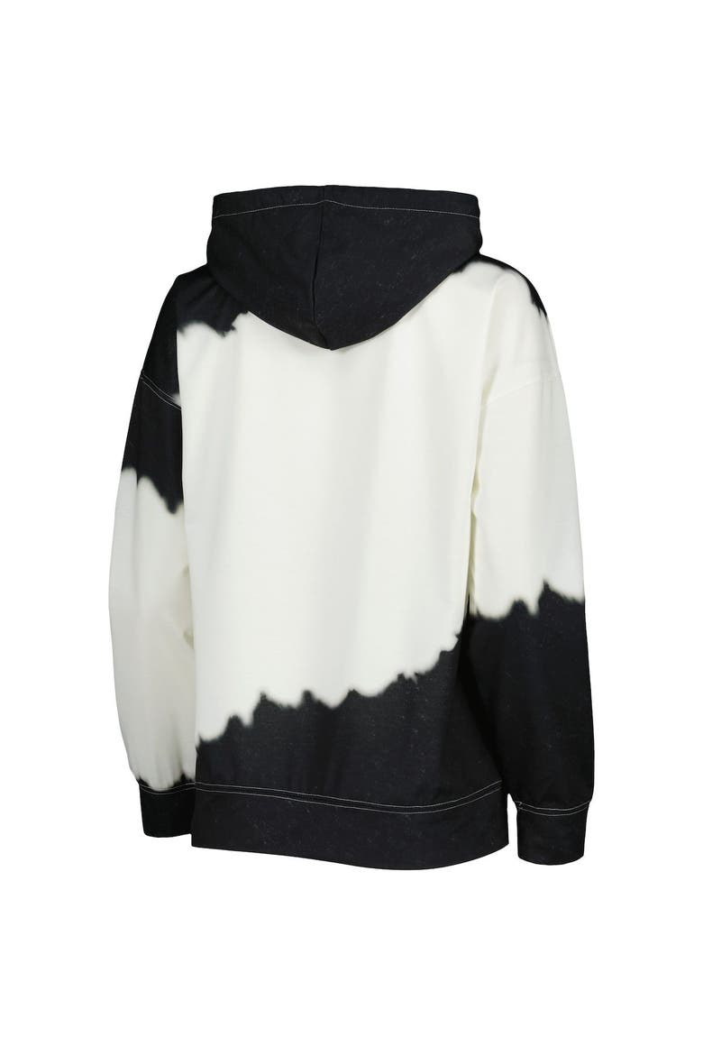 Women's Gameday Couture White/Black Cincinnati Bearcats For the Fun Double Dip-Dyed Pullover Hoodie, Alternate, color, White