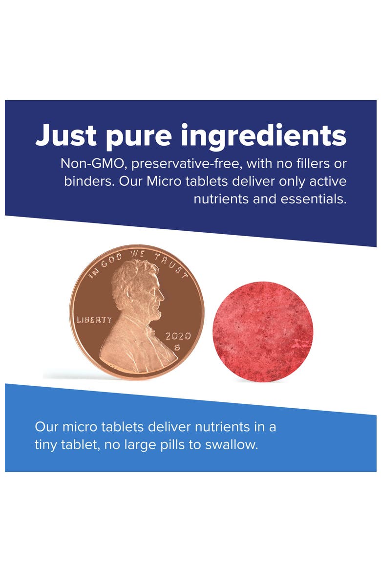 Beet Root Apple Cider Vinegar Clean Melts MicroLingual Tablets, Alternate, color, Red
