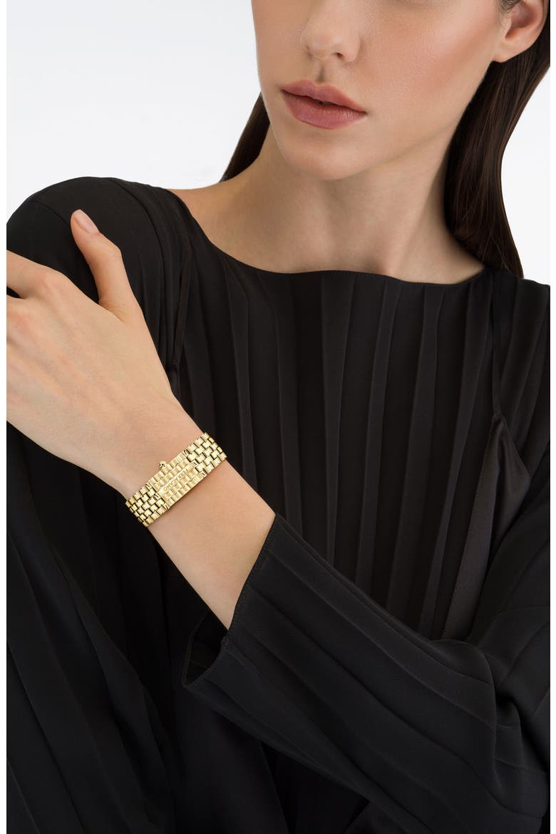 Secret Red Sandstone Bracelet Watch, 18.5mm x 30mm, Alternate, color, IP YELLOW GOLD
