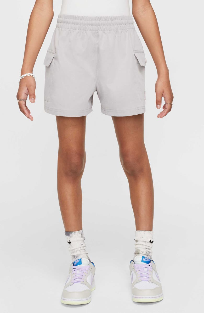 Nike Kids' Sportswear Cargo Shorts, Main, color, 009 College Grey/White