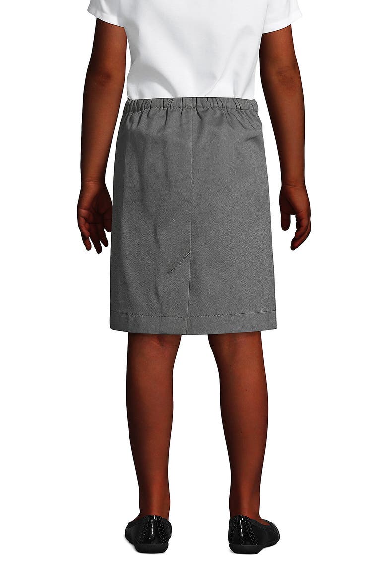 School Uniform Girls Blend Chino Skort Top of Knee, Alternate, color, Arctic Gray