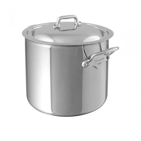 M'Cook 9.1 qt. Ferritic Steel Magnetic Stock Pot with Lid