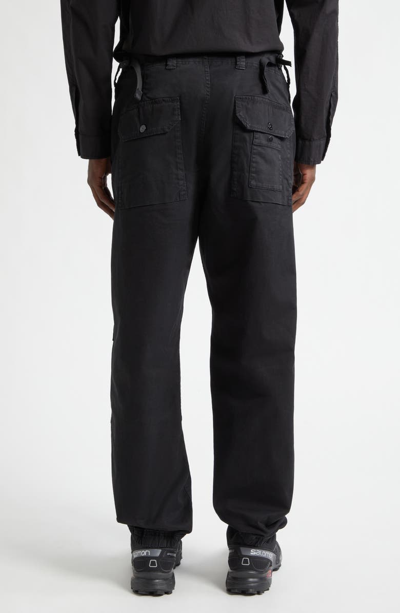 Stone Island Stretch Cotton Joggers, Alternate, color, Black