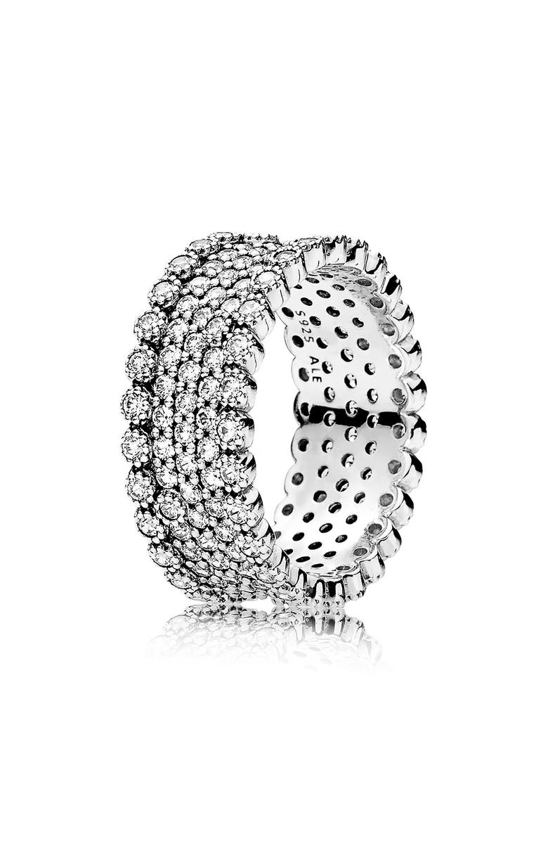 PANDORA Lavish Sparkle Band Ring, Main, color, 
