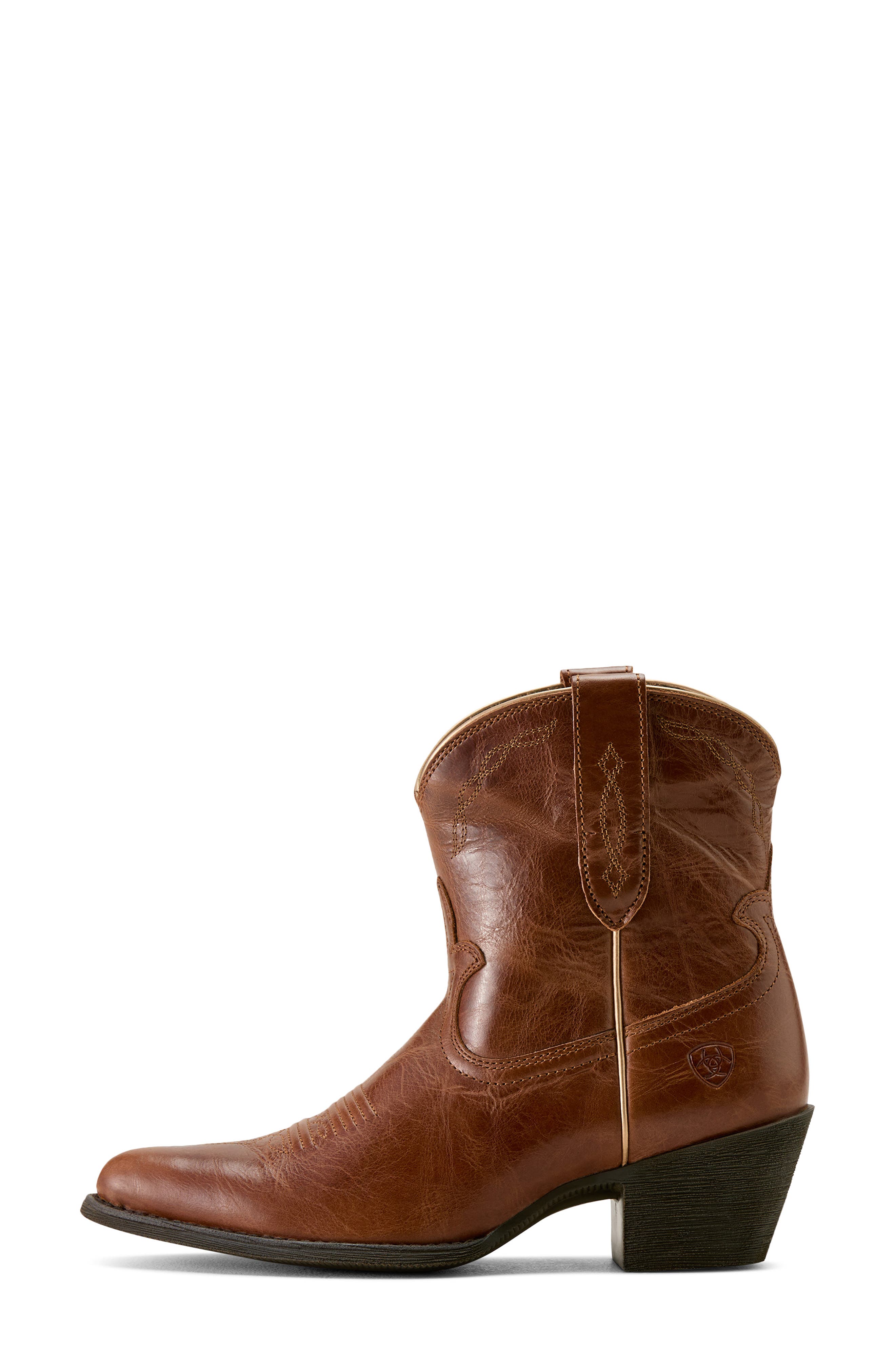 Ariat Maggie J Toe Short Western Boot, Alternate, color, Aged Sienna