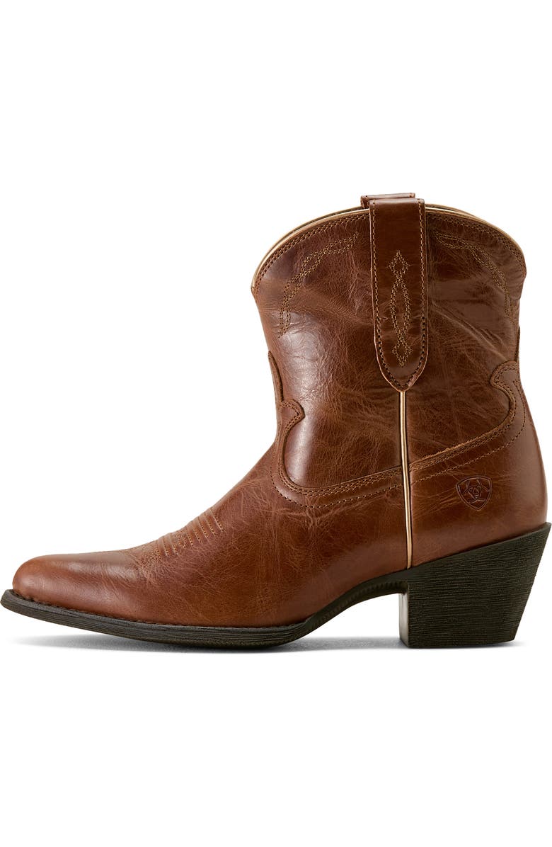 Ariat Maggie J Toe Short Western Boot, Alternate, color, Aged Sienna