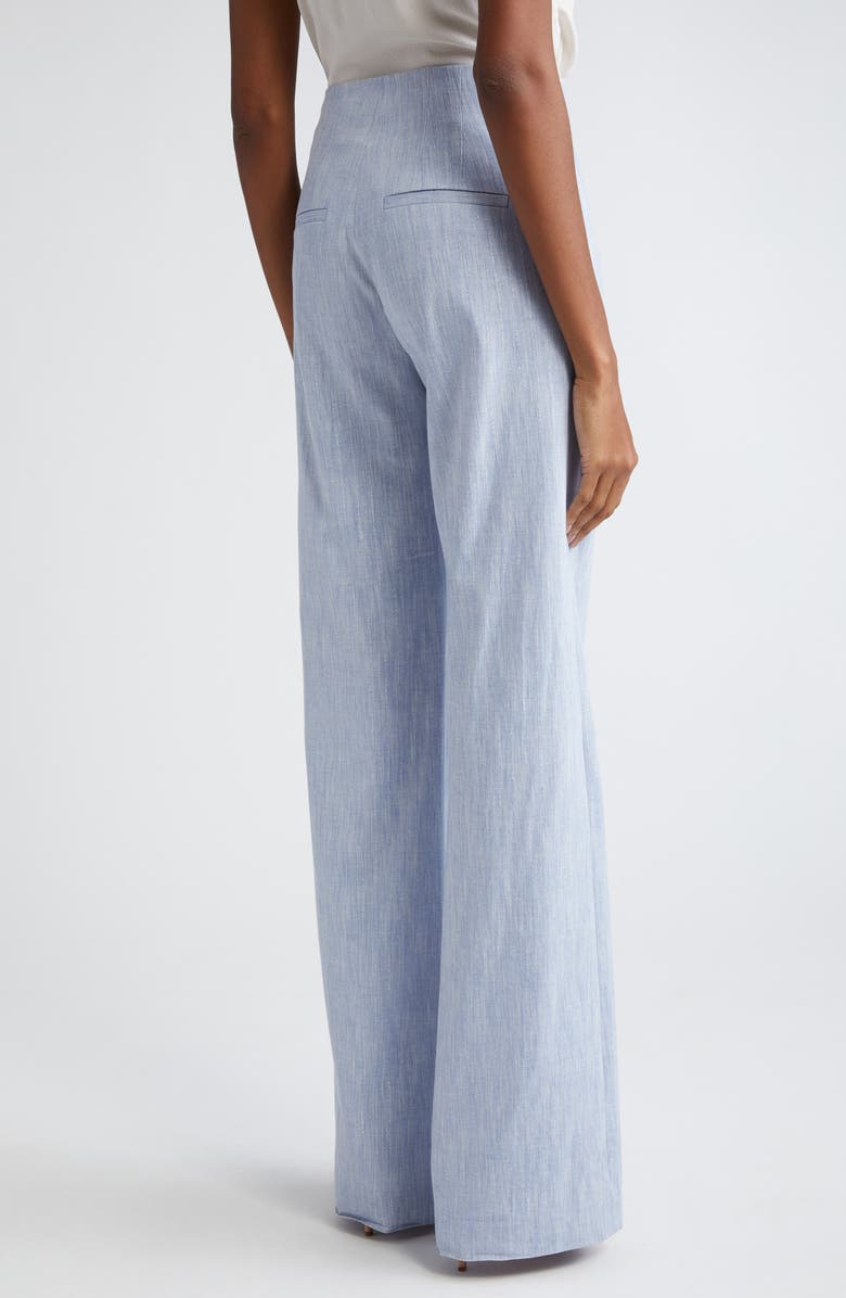 Veronica Beard Jude Wide Leg Cotton Blend Pants, Alternate, color, 